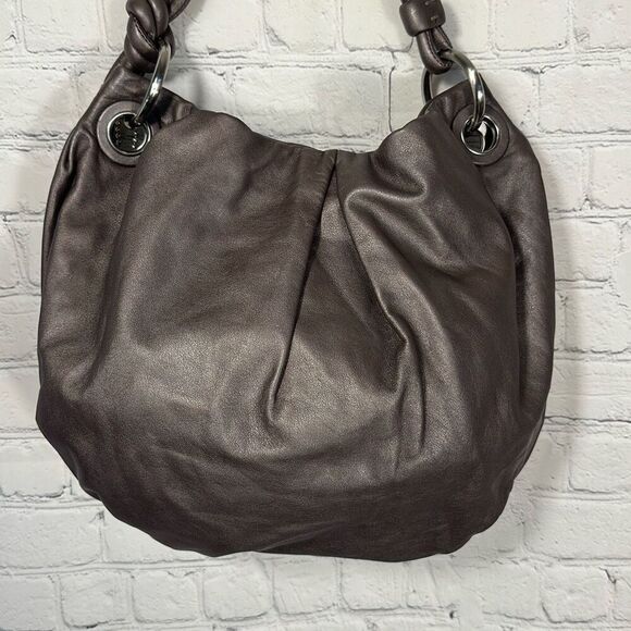 COACH Parker  HOBO Leather Shoulder‎ Bag Purse Handbag knot tie 14157